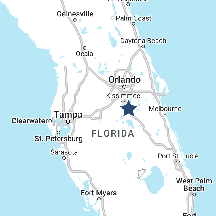 Waterlin Florida Location on Map