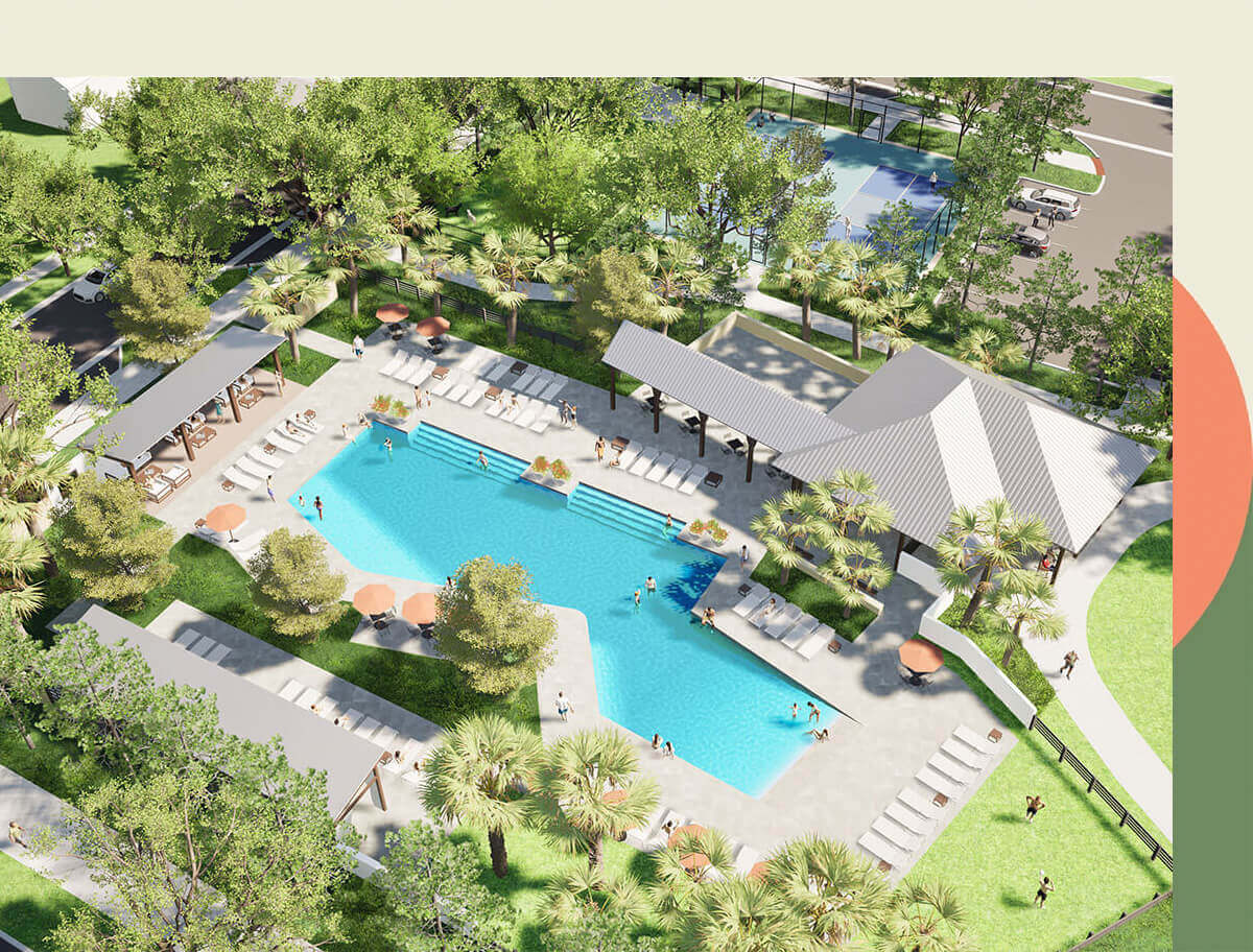 Each neighborhood has a town center activity center