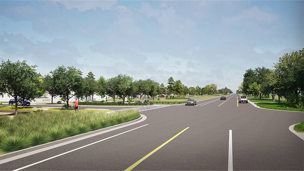 Intersection of Canoe Creek Road & Sullivan Drive. Conceptual Rendering