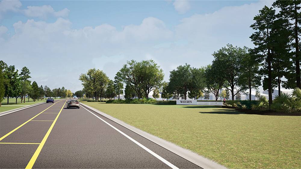 Canoe Creek Road South of Mildred Bass Road. Conceptual Rendering
